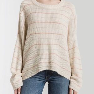 Rag Poets Anna Stripped Crew Neck Sweater
